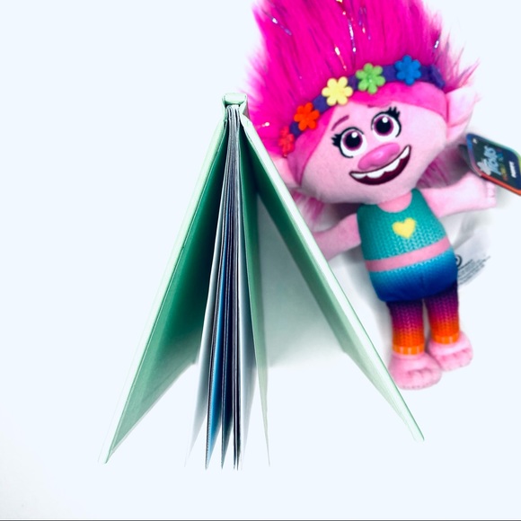 TROLLS Poppy plush and mini book The Sound of Spring NWT - Picture 4 of 7
